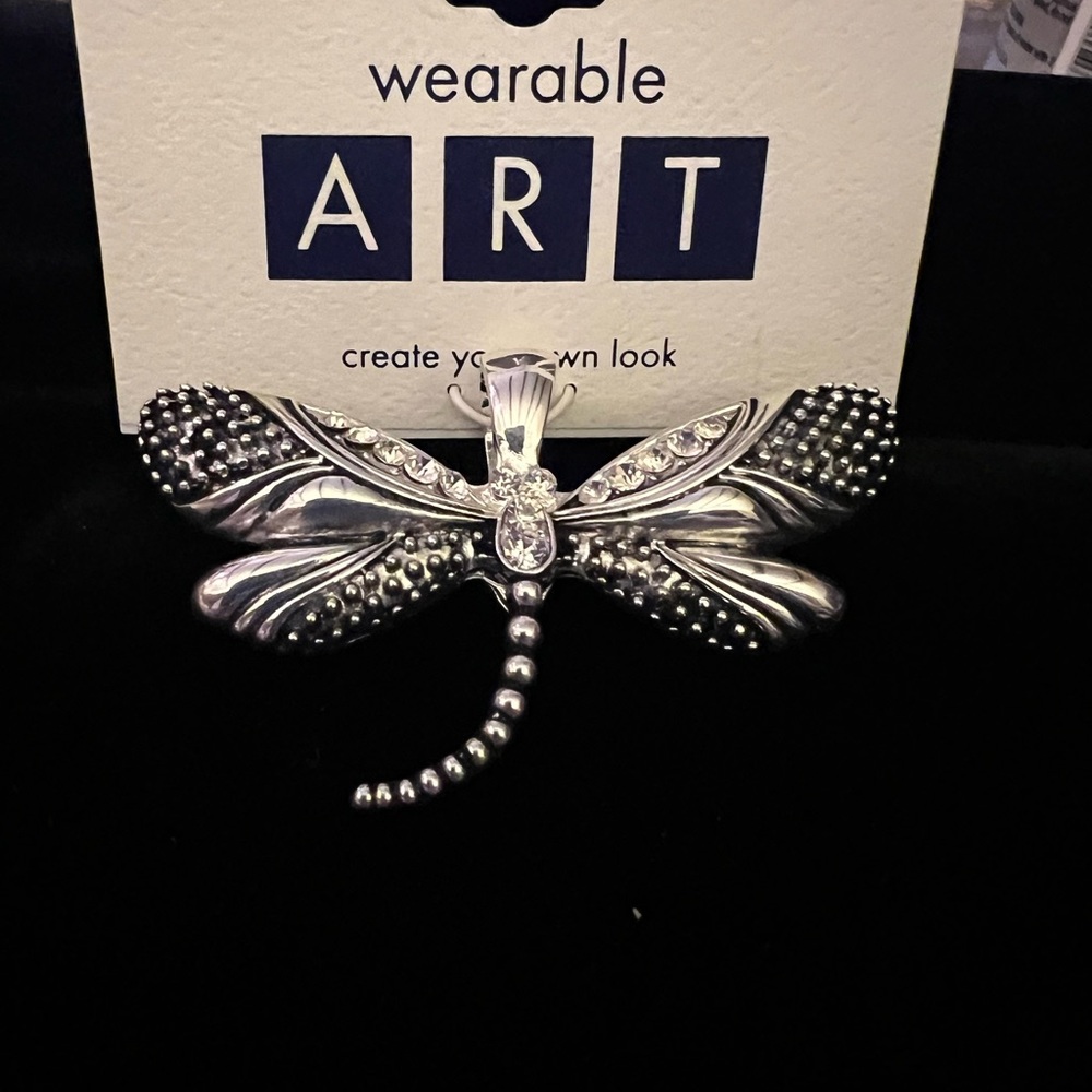 Silver Dragonfly Pendant